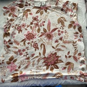 Pink floral Rachel Zoe top
